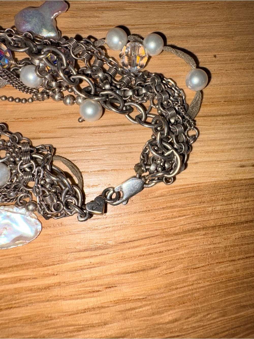 Chan Luu sterling silver freshwater pearl necklace - Picture 2 of 4